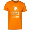 Pánské tričko s potiskem ZROZENÍ LEGEND se znamením zvěrokruhu Býka oranžová