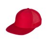Tracker mesh kšiltovka 5 panelová s rovným kšiltem červená