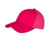 6 panelová kšiltovka s prodyšnou 3D síťovinou na zadních panelech růžová