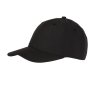 Funkční kšiltovka s měkkým povrchem z mikrovlákna černá