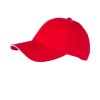 Klasická kšiltovka s 6 panely se sendvičovým kšiltem červená