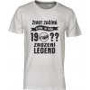 Tričko s potiskem Zrození legend s ročníkem narození motiv auto bila