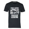 Tričko s potiskem Zrození legend s ročníkem narození motiv auto navy