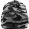 Klasická pletená čepice vzor camouflage černá