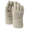 Rukavice z jemného úpletu se širokým lemem krémová