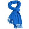 mb7308 Elegantní šála zakončená s třásněmi modrá