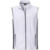 Pánská pracovní fleecová vesta v mixu materiálů bílá do 6XL