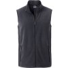 Pánská pracovní fleecová vesta v mixu materiálů carbon do 6XL