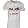 Pánské tričko Jsem NEJSTARŠÍ DÍTĚ, pravidla tu určuji já bílá