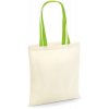 Bavlněná plátěná nákupní taška limetková