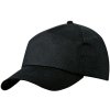 Kšiltovka 5 panelová černá
