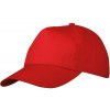 Kšiltovka 5 panelová červená