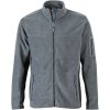 Pánská odolná pracovní celopropínací fleecová mikina šedá