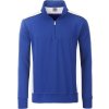 Pánská velmi odolná mikina se zipem v poloviční délce v novém designu modrá