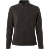 Dámská microfleece bunda na zip tmavě šedá