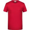 Pánské tričko z Bio bavlny v módním střihu červená