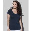 Dámské elastické tričko s kulatým výstřihem Claire