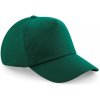 Dětská 5 panelová kšiltovka pro děti s tvarovaným kšiltem zelená láhvová