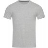Pánské elastické tričko  šedý melír