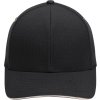 6 panelová Flexfit kšiltovka s mírně strukturovaným povrchem černá
