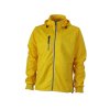 Pánská módní softshellová bunda v designu pro yachting žlutá