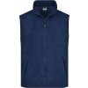 Pánská teplá fleece vesta tmavě navy do 4XL