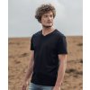 Pánské luxusní tričko z Bio bavlny s výstřihem do V