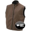 Odolná funkční pánská softshellová vesta hnědá