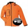 Zimní pánská 3-vrstvá softshellová bunda oranžová