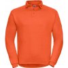 Pánská pracovní mikina s límečkem oranžová