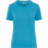 Dámské Bio pracovní tričko s elastanem Solid tyrkysová