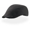 Plochá čepice s ohnutým kšiltem černá