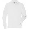 Pánská odolná a snadno udržovatelná pracovní polokošile s dlouhými rukávy bílá