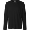 Pánské triko s dlouhým rukávem z Bio bavlny černá