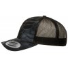 6 panelová retro Trucker kšiltovka s ohnutým kšiltem a licencovaným vzorem Kryptek®  síťovina