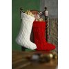 Vánoční ponožka Noel Sock cable patterned
