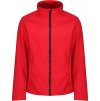Pánská jednoduchá softshellová bunda červená