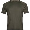 Pánské funkční tričko z tkaniny CoolDry se strečem zelená tmavá