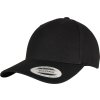 Kvalitní 5 panelová snapback kšiltovka o ohnutým kšiltem černá