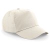 5 panelová bavlna kšiltovka s přetvarovaným kšiltem přírodní