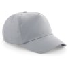 5 panelová bavlna kšiltovka s přetvarovaným kšiltem šedá světlá