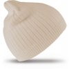 Bavlněná pletená žebrovaná čepice RC074X krémová
