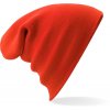 Čepice s lemem z dvouvrstvého úpletu spálená červená