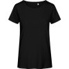 Dámské kvalitní tričko ležérního střihu vyšší gramáže z Bio bavlny černá
