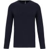 Pánské přiléhavé triko s dlouhým rukávem. a elastanem modrá námořní