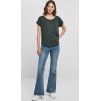 BY036Dámské tričko s delším zadním dílem z slubové příze