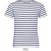 Dětské tričko s proužky v námořnickém stylu Miles modrá námořní