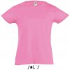 Dětské dívčí bavlněné tričko růžová