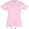 Dětské dívčí bavlněné tričko růžová jemná