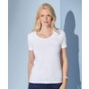 Elastické dámské tričko s hlubokým kulatým výstřihem JN926